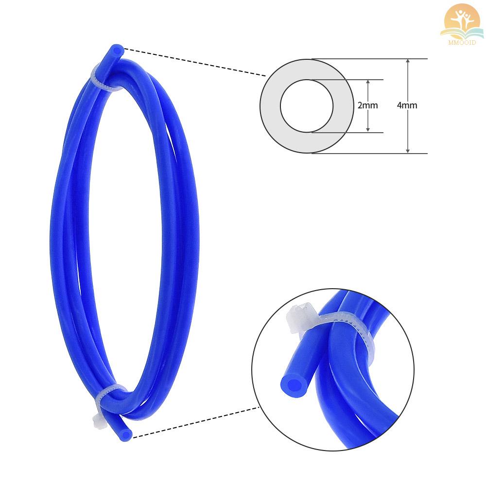 In Stock 3pcs Pipa Selang Tabung PTFE Biru 1meter Dengan 3pcs PC4-M6 Fitting Pneumatic 3pcs Konektor Fitting PC4-01 Untuk Printer 3D Filamen 1.75mm