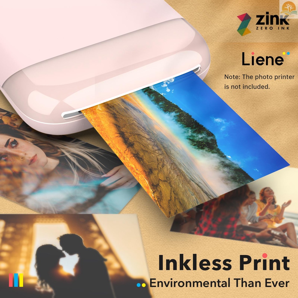 In Stock Kertas Foto Seng Liene 2x3inch Isi 50lembar Kertas Foto Premium Dengan Alas Perekat Diri Tahan Air Anti Noda Tahan Sobek Untuk Refill Printer Foto Kiwi Liene Instant