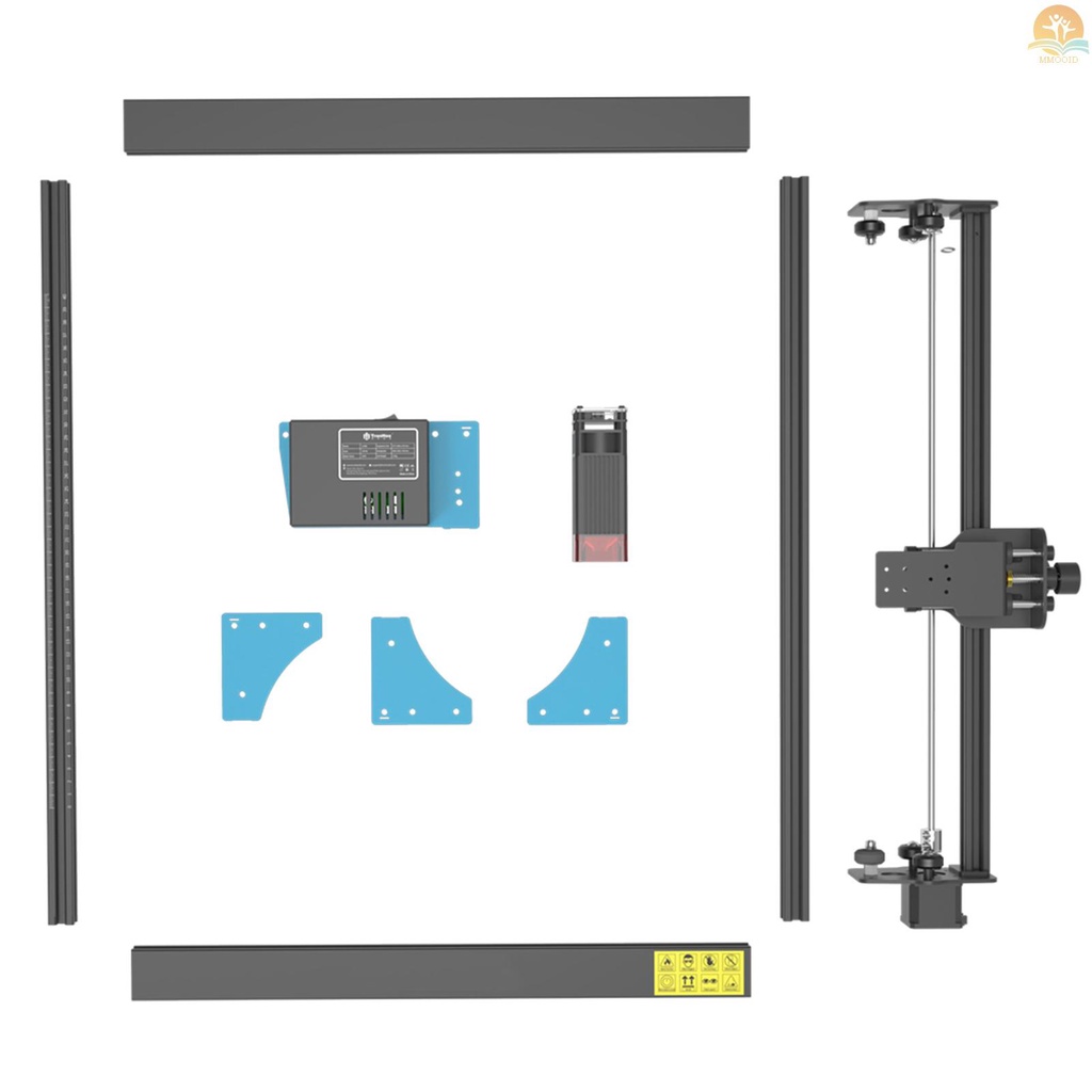 In Stock LC400 PRO 50W Laser Engraver DIY Mesin Ukir Laser Fixed-focus Laser Cutter Dengan 400x400mm Engraving Area Presisi ±0.01mm Engraving Untuk Logam Keramik Kayu Bambo