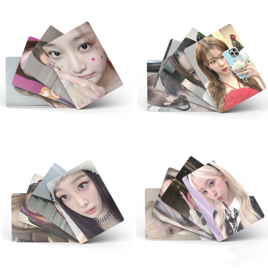 50pcs /box AESPA Photocards Album KARINA NINGNING WINTER GISELLE Laser Kartu Lomo Kpop Postcards Kipas Dalika