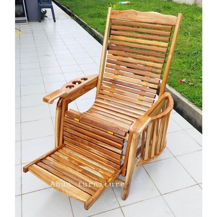 kursi malas/kursi santai/kursi malas jati jepara, ahun furniture
