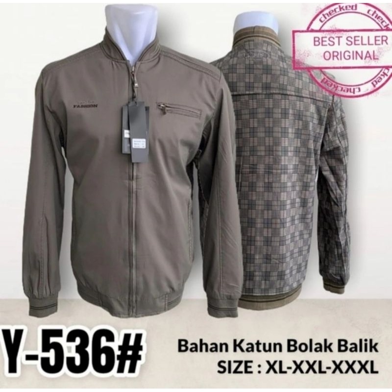 JAKET KEREN TERBARU POPULER TERLARIS /jaket bomber katun DHT bolak balik