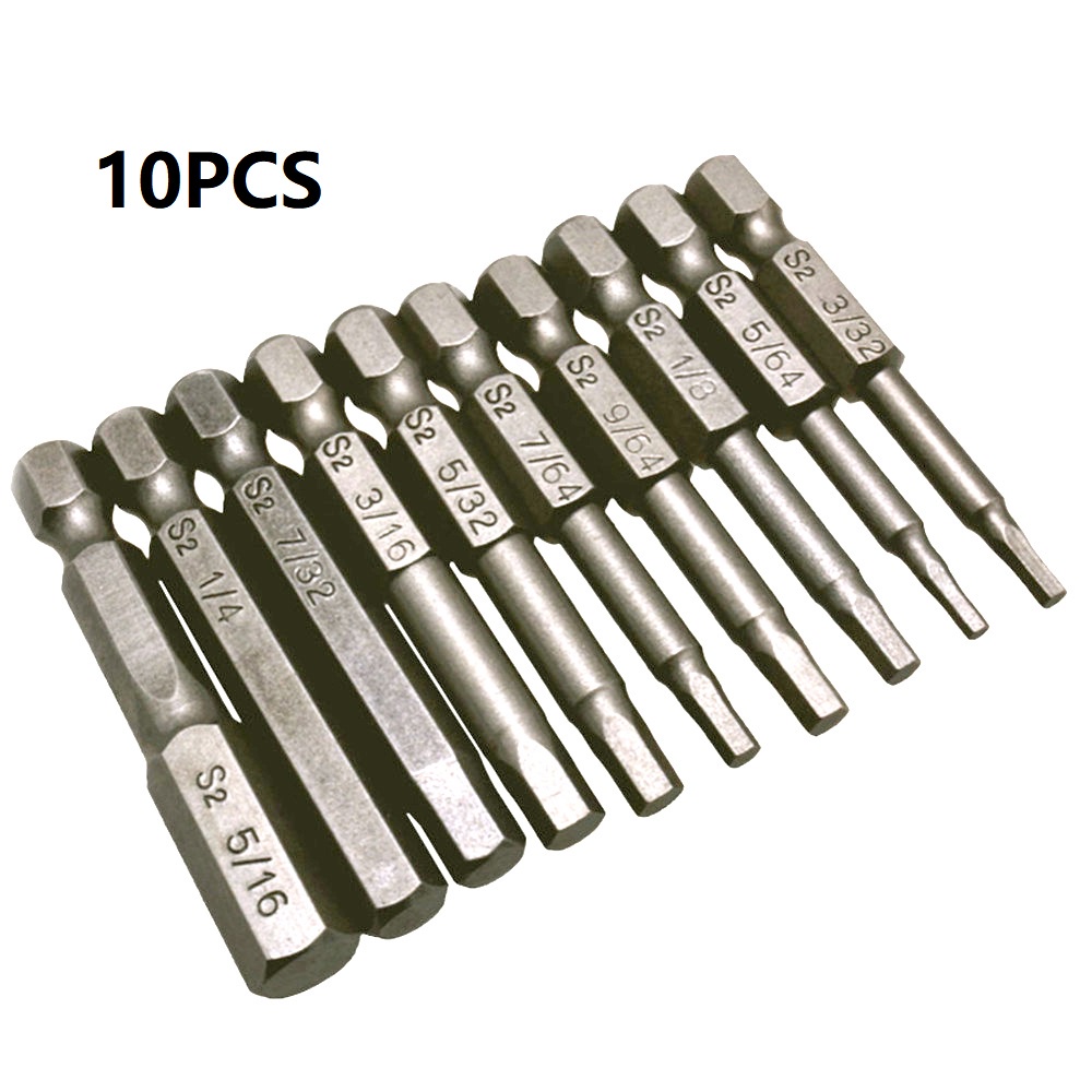 Mata Obeng Perkakas Bengkel 10pcs Imperial Wrench Alat Magnet