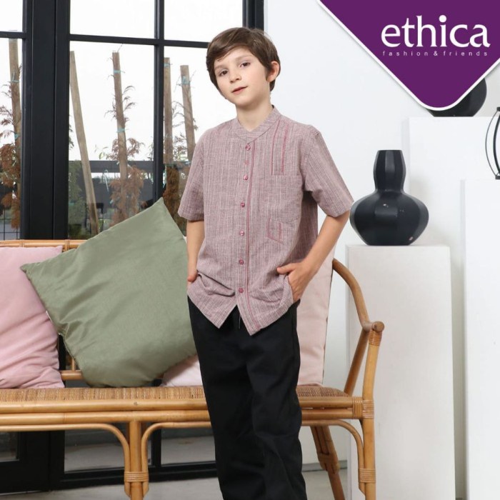 Sarimbit Keluarga Ethica Elfa 255 Toadstool Busana Family Set - Koko Anak