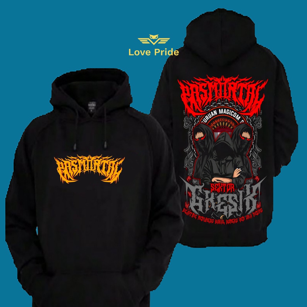 Sweater Hoodie Distro Pasmortal Magicom Sakti Pasukan Moro Nguntal Sektor Gresik Premium Terbaru