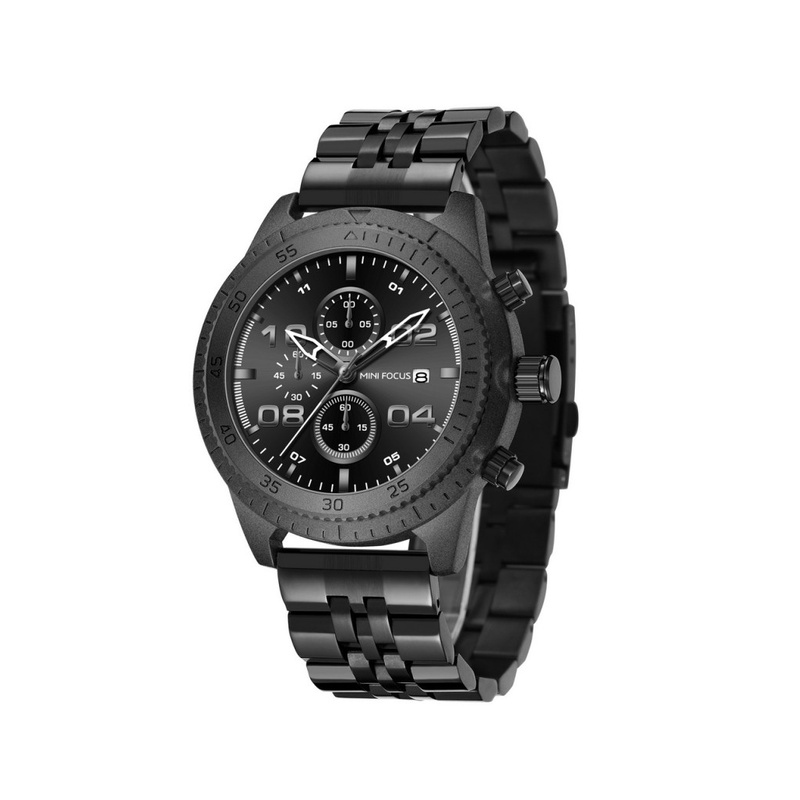 Jam Tangan Pria Mini Focus MF0230G All Black