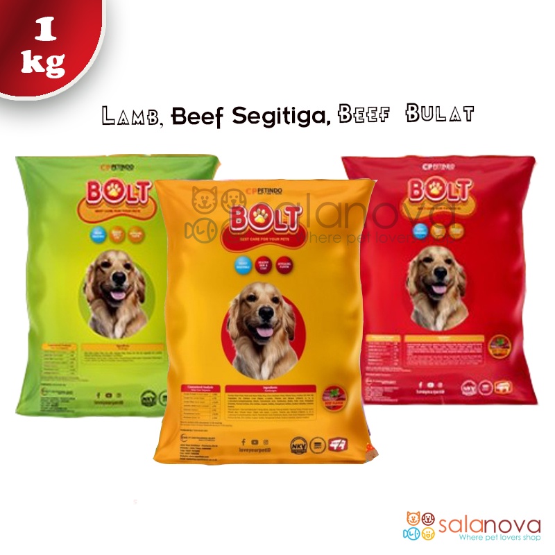 Bolt Dog 1kg Makanan Anjing Dog Food