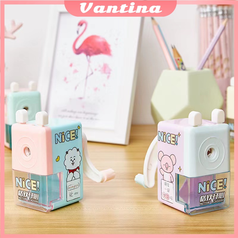 

Rautan putar mini / serutan meja karakter / pensil sharpener murah Lucu Kecil