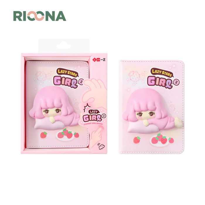 

✨BISA COD✨ -Squishy Book Daily Notebook Agenda Buku Catatan Anak Buku Tulis Diary - Girl