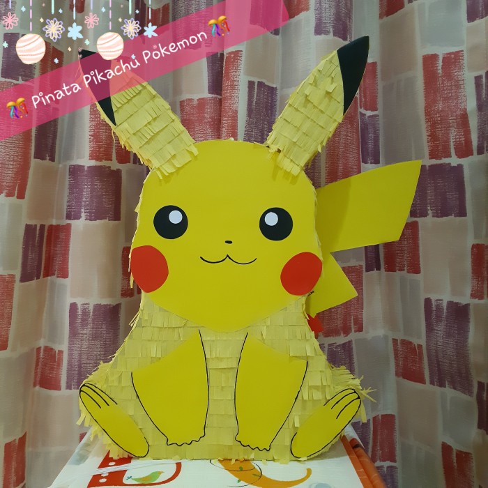 

Pinata Pull String Tarik Pokemon Pikachu Kartun