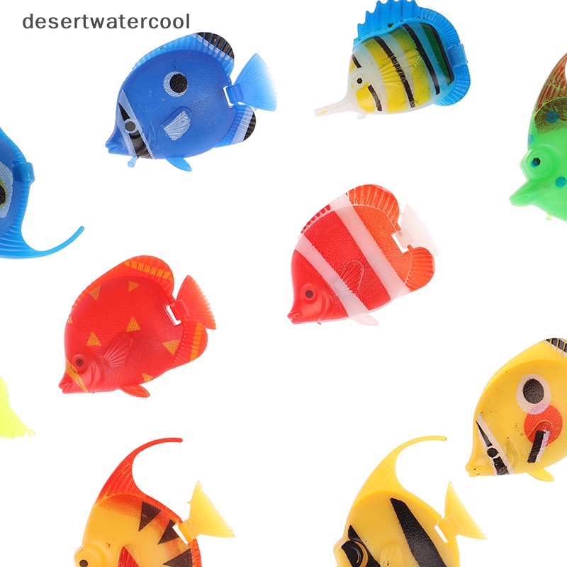 Deid 10pcs Aquarium Ikan Artificial Palsu Floag Fish Pet Decor Hiasan Martijn
