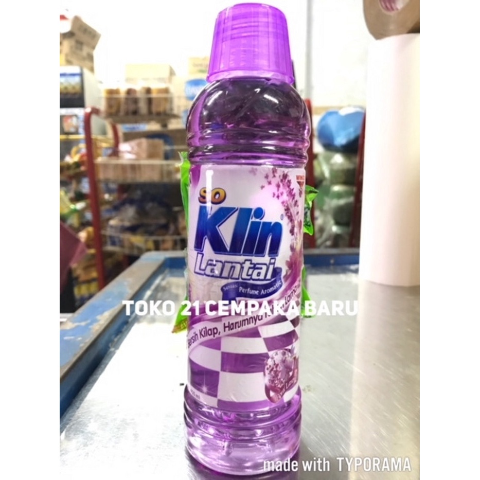 So Klin Lantai FLORAL LAVENDER BOTOL 450ml | SoKlin Lantai 450 ml