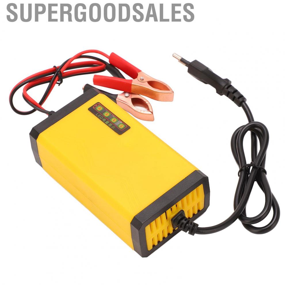 Supergoodsales DC 12V Smart   With LCD Display Multifunctional Automobile Maintainer EU Plug