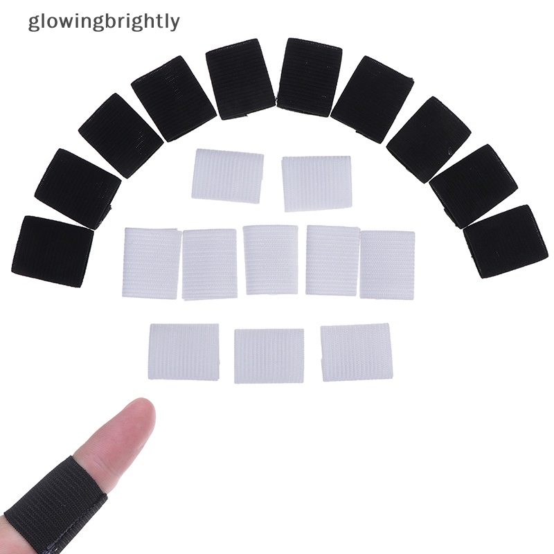 [glowingbrightly] 10pcs Finger Sleeve Sports Basket Support Bungkus Pelindung Elastis Brace Guard  Tfx