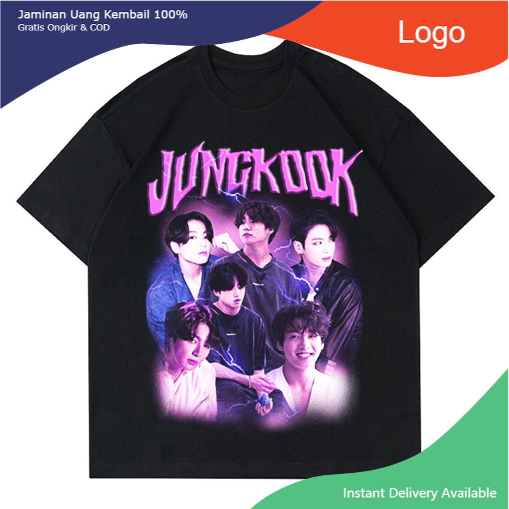 KAOS JUNGKOOK BTS VINTAGE OVERSIZE | T-SHIRT OVERSIZED BANGTAN BTS RAP TEE JUNGKOOK