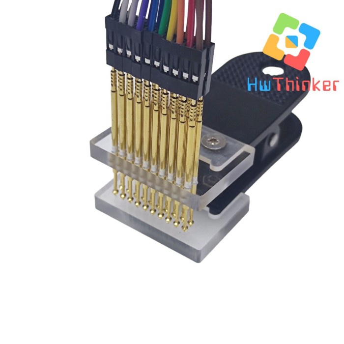 Probe Clip Tool Test PCB IC Programming  Clamp Pogo Pin 2.54mm Double