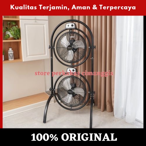 Krisbow 16 Inci Kipas Angin Berdiri Industrial Standing Fan Penyejuk Ruangan Kipas Lantai
