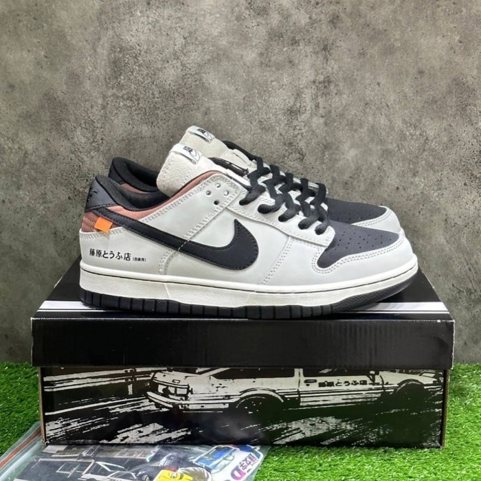 Sepatu Nike SB Dunk Low AE86 Fujiwara Tofu Shop Grey Black