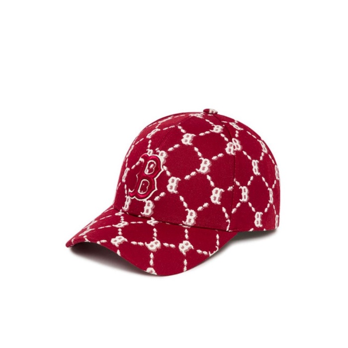 MLB Dia Monogram Structured Ball Cap BOSTON RED SOX wine