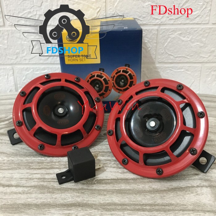 Klakson Hella Supertone + Relay Original
