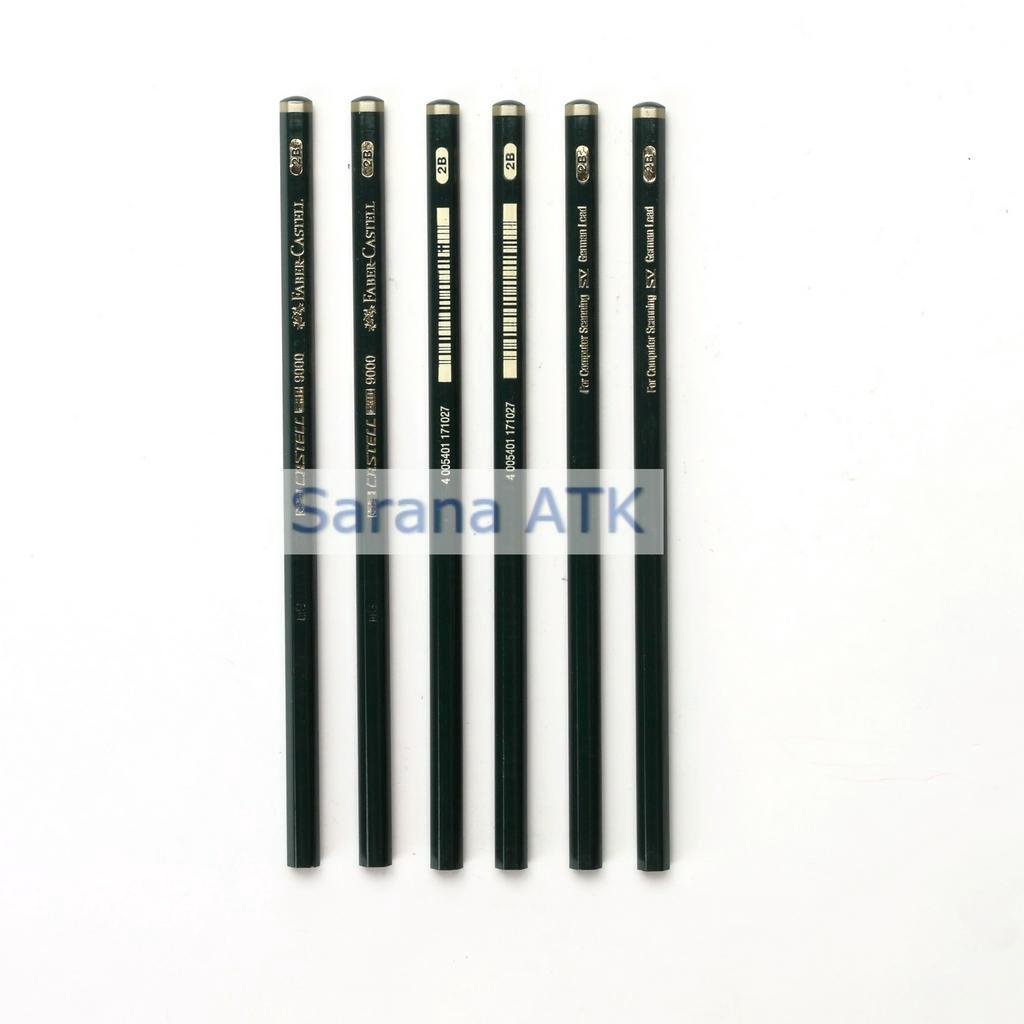 

FABER CASTELL 9000 2B - Pensil Tulis Varian Komputer Ujian 2B [ 1 PCS ]