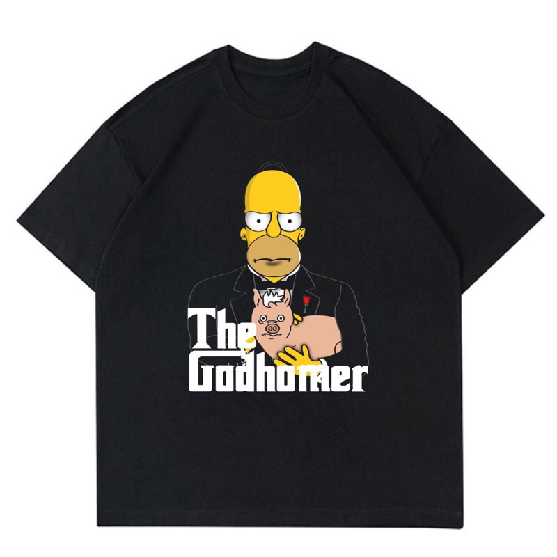 KAOS BAJU THE SIMPSONS - THE GODHOMER | T-SHIRT THE SIMPSONS OVERSIZE | BAJU CARTOON MOVIES THE SIMP