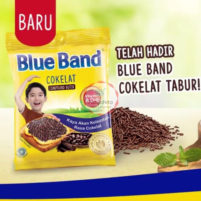 

Blue band meses coklat tabur 90 gr