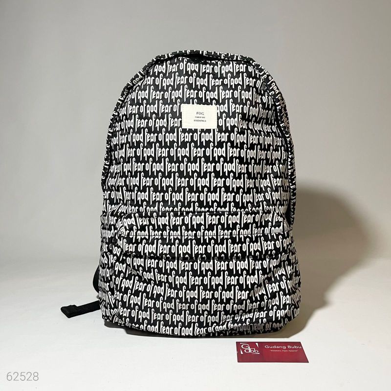 Vs Tas Backpack Fear Of God FOG Blackwhite SKU9