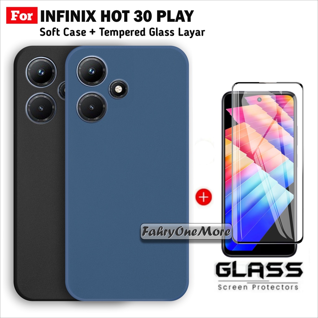 PROMO Soft Case Infinix Hot 30 Play NFC Matte Sandstone Free Anti Gores Layar Handphone