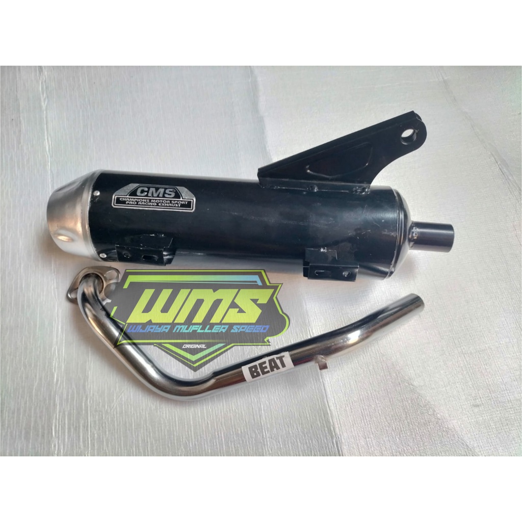 Knalpot Beat Copy Cms +end Muffler beat Scoopy Genio vario110 suara bas adem anti tilang