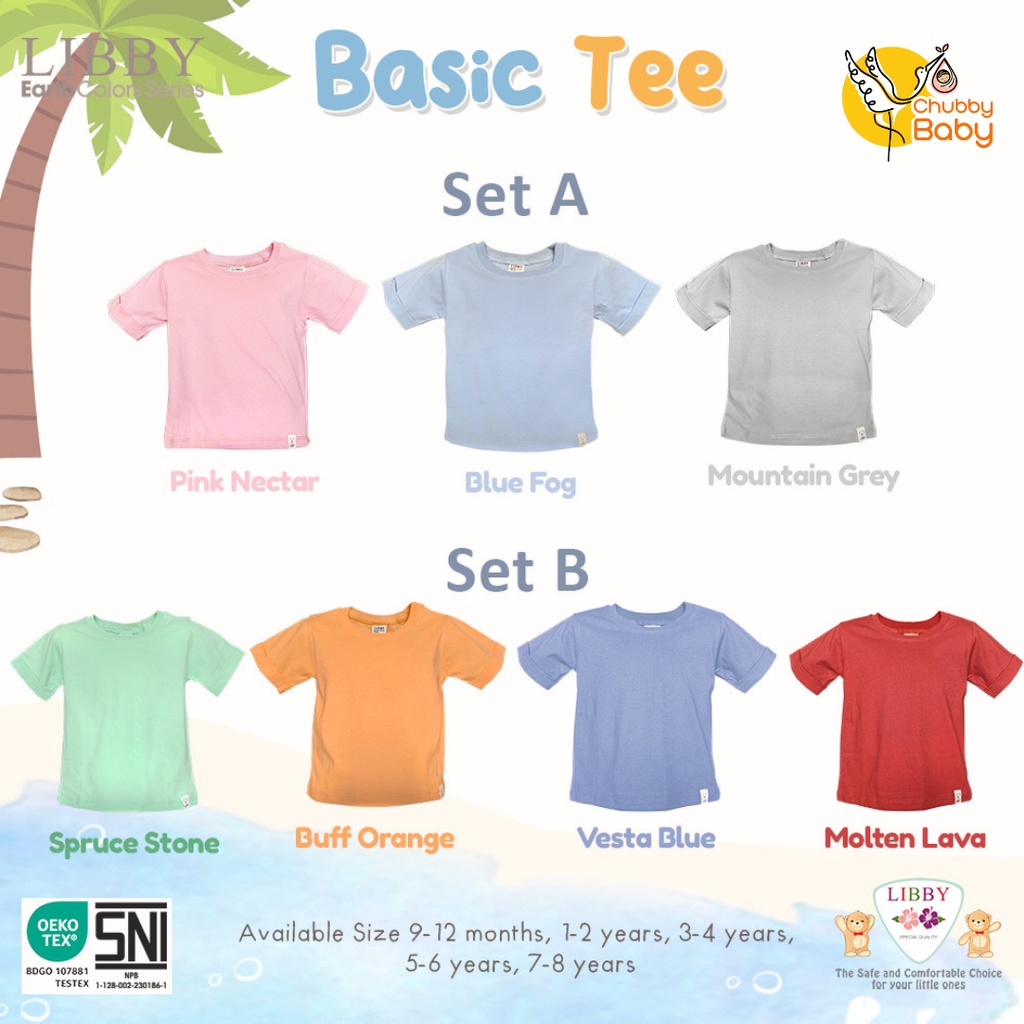 Libby - Basic Cotton Tee | Baju Tangan Pendek