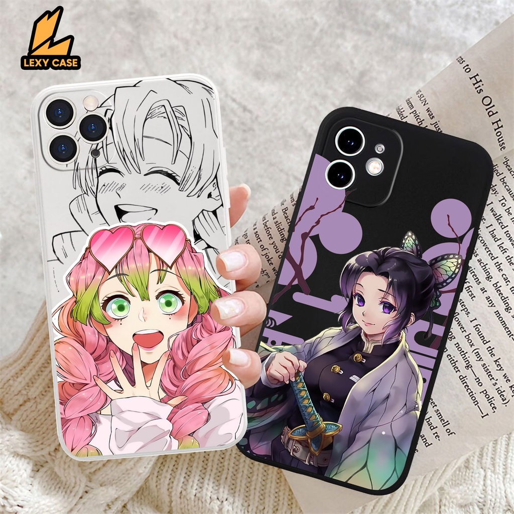 Case Demon Slayer SM273 Infinix Smart 4 5 6  Hot 9 10 11 12 Play Note 12 Casing HP Motif Karakter Bergambar Kimetsu no Yaiba Anime Mitsuri Shinobu Lucu Silikon Handphone Kamera Pro Softcase Infinix Terbaru