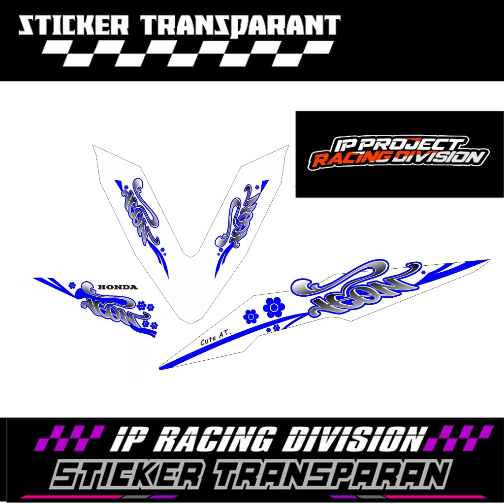 STICKER STRIPING TRANSPARAN BEAT NEW CUTE STICKER TRANPARAN BISA COD CUSTOM