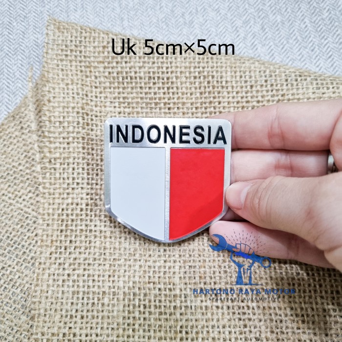 Emblem Logo Bendera Indonesia Mobil Stiker Bendera Indonesia Mobil - B