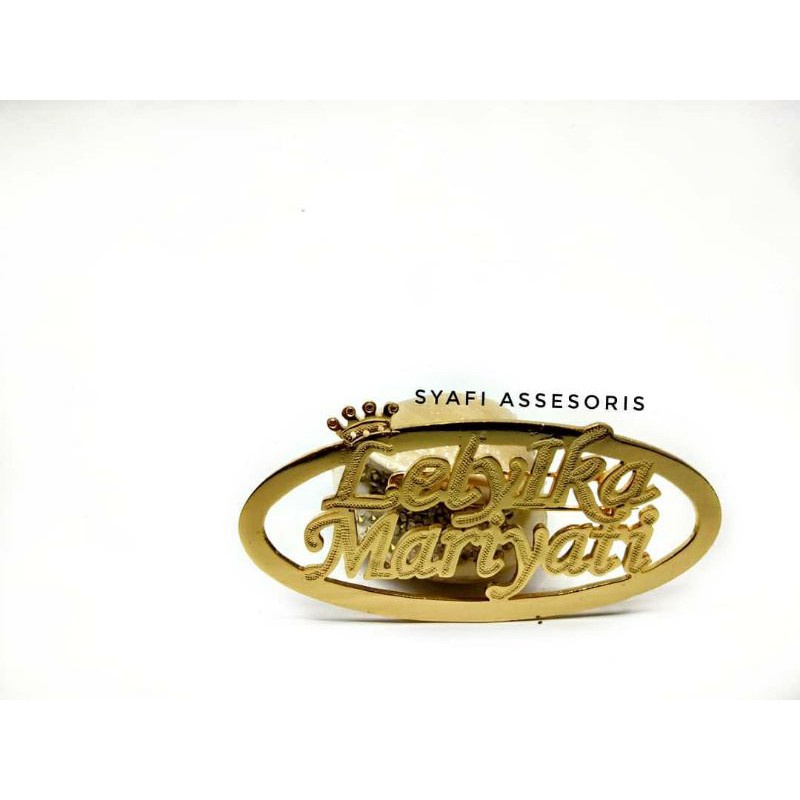 BROS NAMA LAPIS EMAS HIJAB PENITI/RING