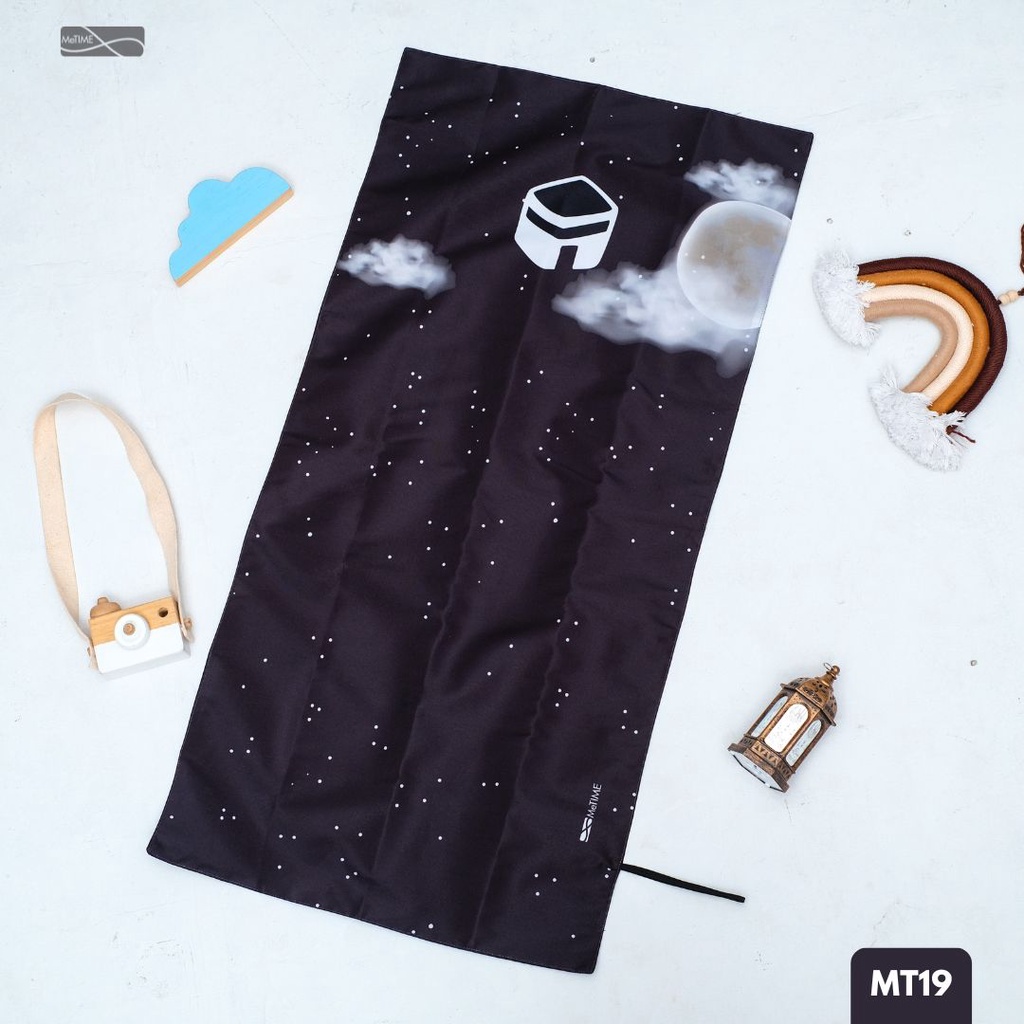 Sajadah Travel Metime Nuansa Hitam Langit - Series SKY - Sajadah Lipat - Sajadah Traveling - Travel 