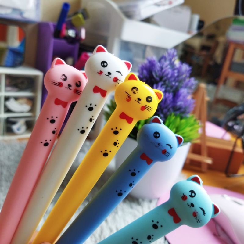 

GAEBOOK || Pulpen Cuttie Cat Pena Bentuk Kepala Kucing Bolpen Karakter Kucing Lucu Unik GP02