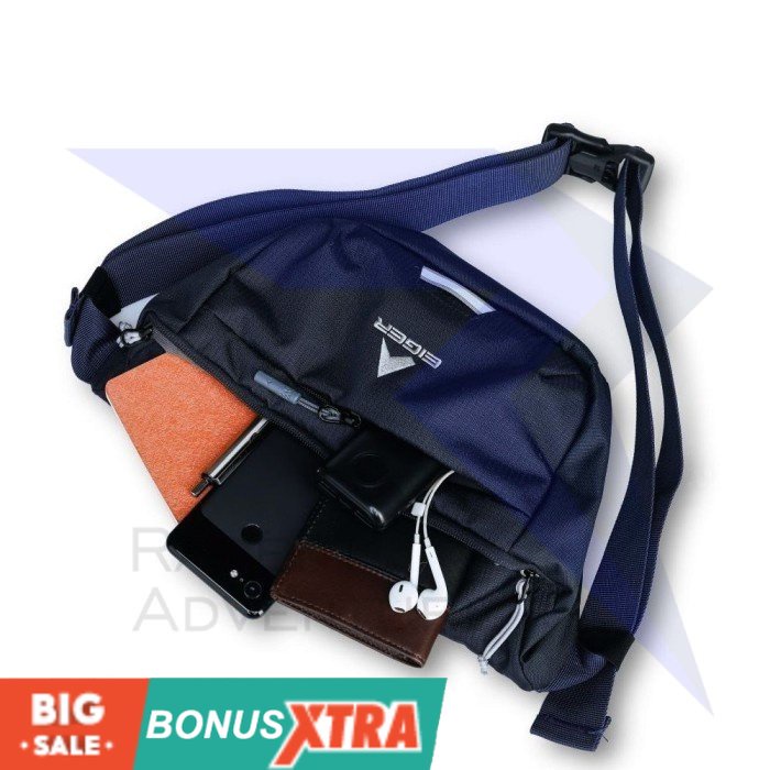 Tas Pinggang EIGER1989 Z DOBERAI 3 1.0 SE Waist Bag Coklat 91000 7125 Ori  KEREN