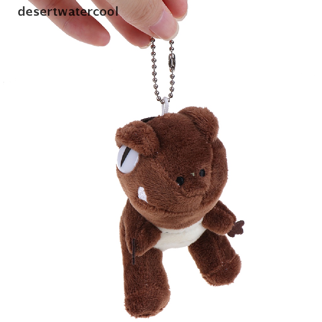 Deid 12 cm Liontin Dinosaurus T-Rex Plush Toy Keychain Pendant Plush Stuffed Toy Boneka Martijn