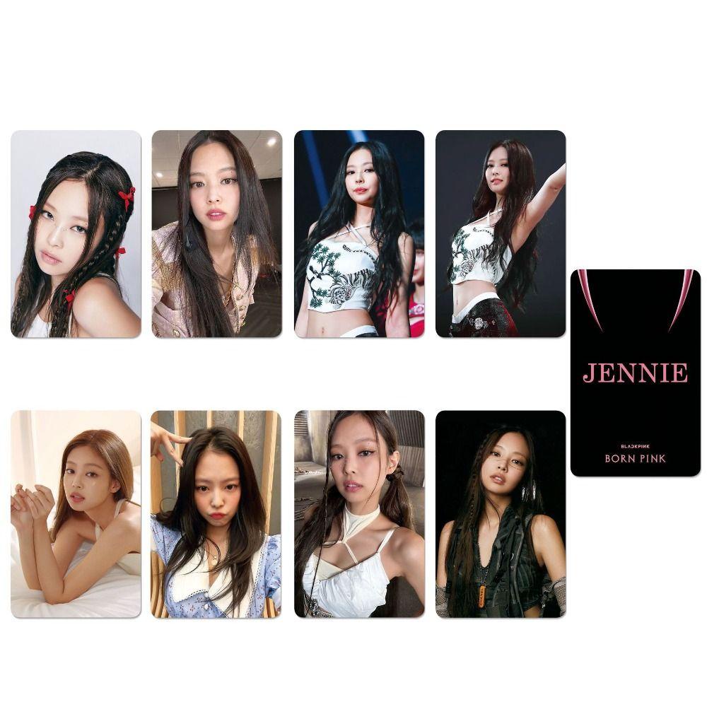 Fishstick Blackpink Postcards Fashion 8pcs /set Asrama Cetak Foto Kamar Tidur HD Kartu Perempuan Grup Kartu