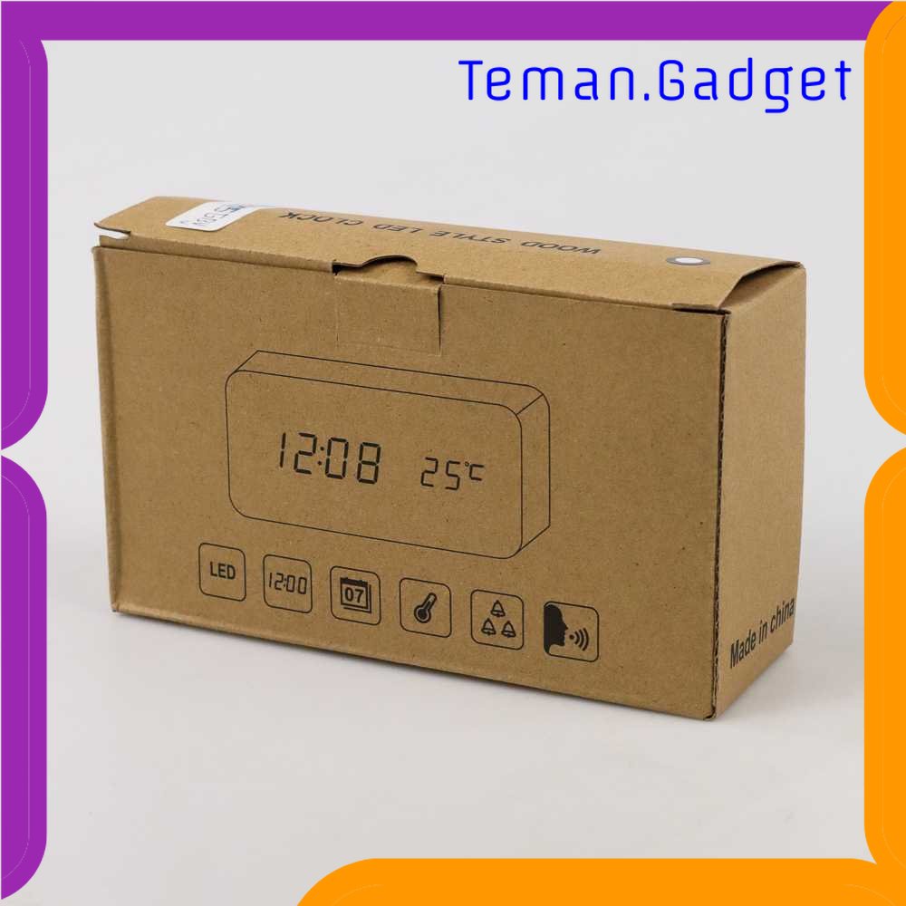 TG -  ART Jam Alarm LED Digital Wood Clock with Temperature