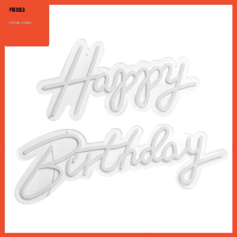 [Predolo] Happy Birthday Neon Sign LED Neon Lamp Pesta Ulang Tahun Dinding Art