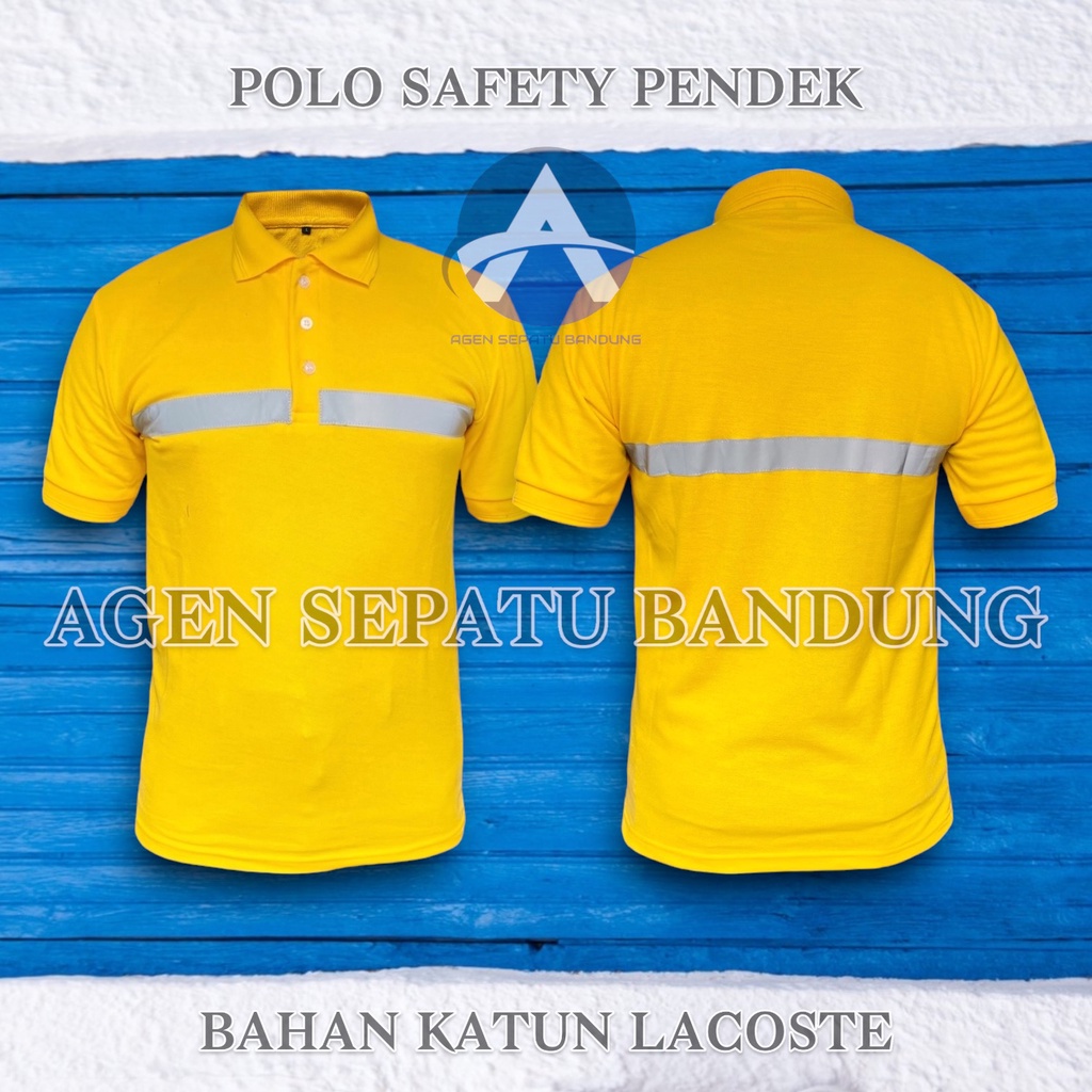 KAOS SAFETY POLO SHIRT / KERAH POLO POLOS / KAOS POLO SHIRT / KERAH POLO SAFETY PENDEK