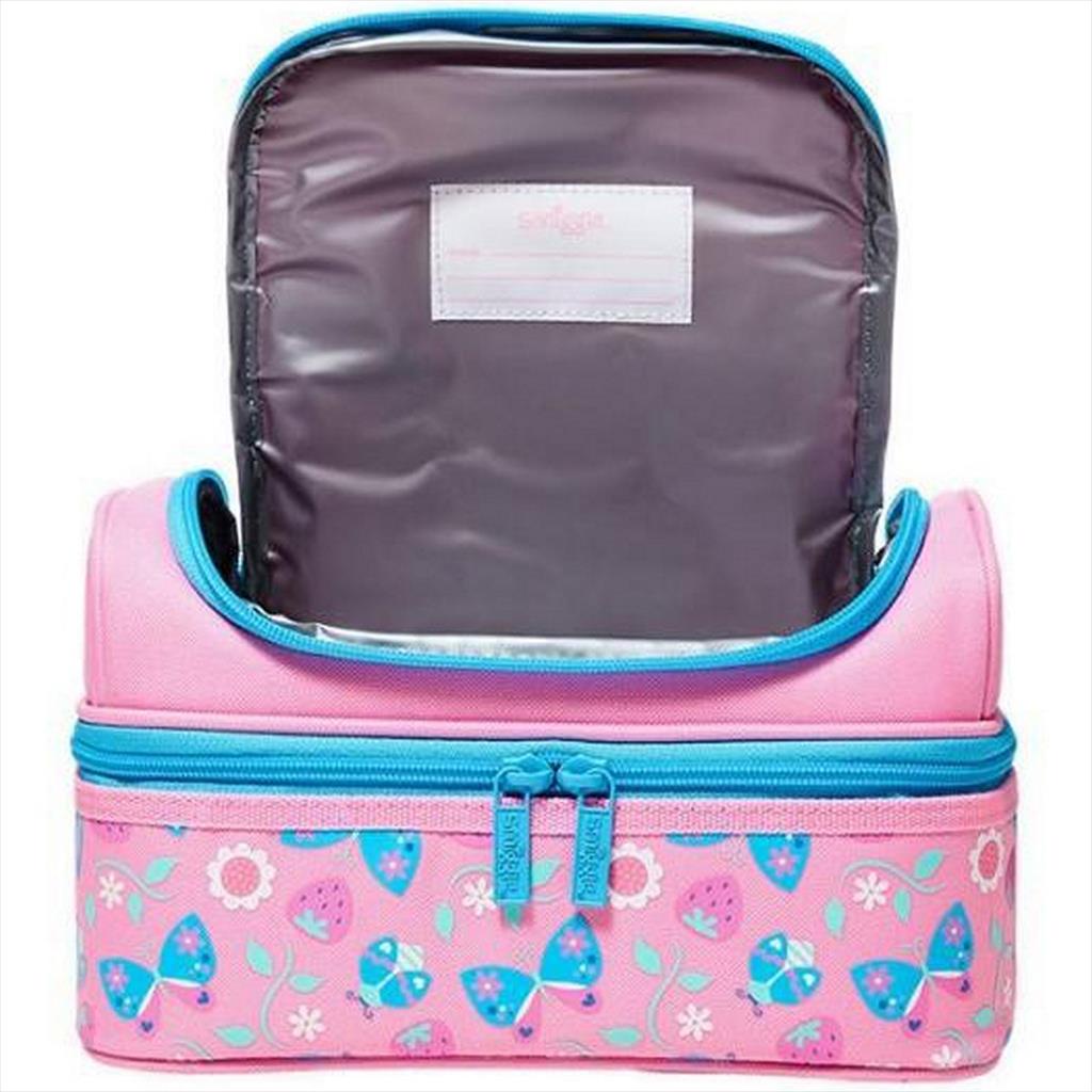 SMIGGLE LunchBox 444298 Double Decker Peppy Pink Lunch Box