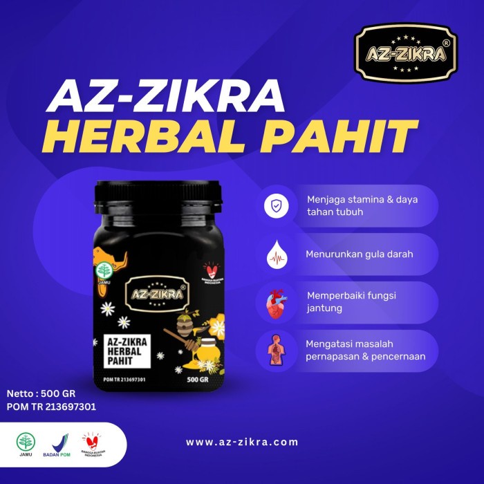 

MADU AZ-ZIKRA KEMASAN PREMIUM HERBAL PAHIT 500GR ORIGINAL