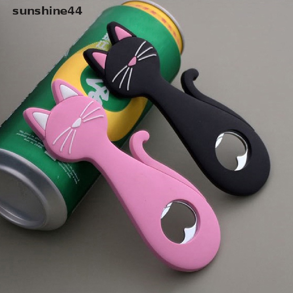 Sunshine Pembuka Botol Kulkas Magnet Cartoon Beer Bottle Opener Pembuka Bir Kucing ID