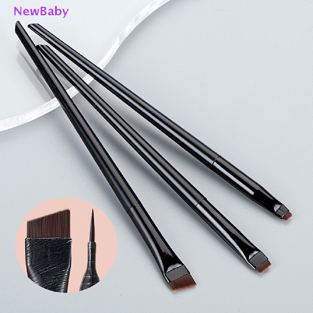 Newbaby 3Pcs Brush Makeup Eye Brow Eyeliner Pen Pensil Alis Brush Alat Makeup Alis ID