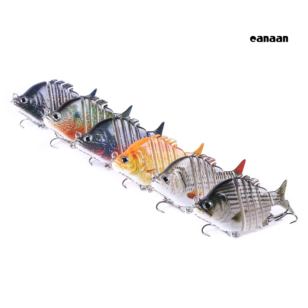 Cnn-6.35cm 8g 6bagian Buatan Memancing Umpan Wobbler Ikan Renang Alat Tackle
