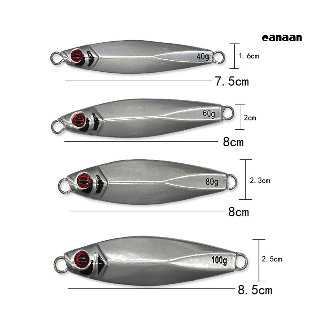 Cnn-40/60 /80/100g Umpan Keras 3D Simulasi Fisheye Segitiga Angling Logam Umpan Jalan Plat Besi Bare Fishing Bait Outdoor Memancing