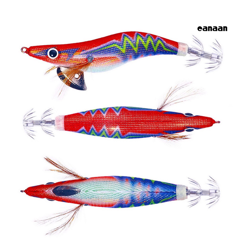 Cnn-squid Hook Umpan Desain Simulasi Kait Tajam Bercahaya Realistis Angling Glow-in-the-dark Kait Udang Kayu Memancing Luar Ruangan